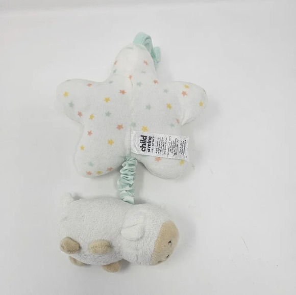 Child of Mine by Carters Star Lamb Baby Crib Carseat Pull Toy Musical Lovey Soft - Picture 3 of 5